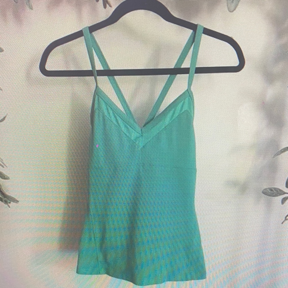 Women's Green Strappy Top